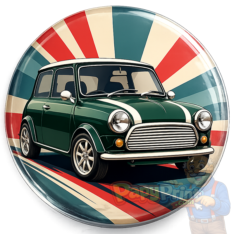 Magnet Automobile "Mini Cooper verte"