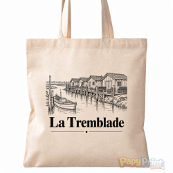Tote-Bag en Coton 38/38cm - Commune de "La Tremblade"