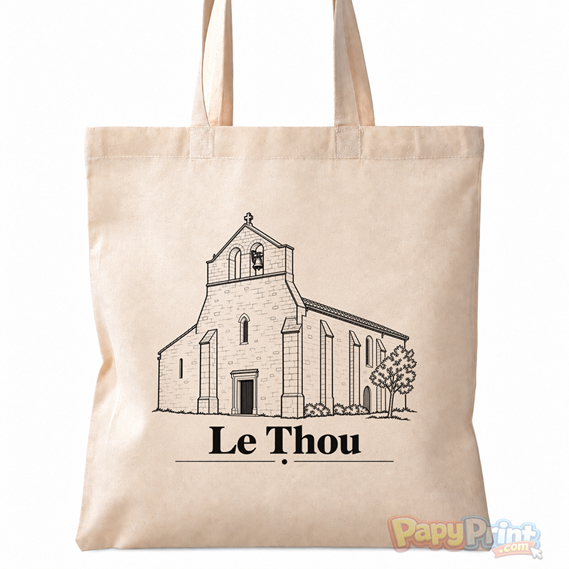 Tote-Bag en Coton 38/38cm - Commune de "La Thou"