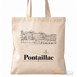 Tote-Bag en Coton 38/38cm - Commune de "Pontaillac"