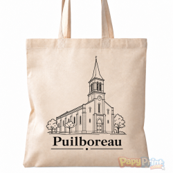 Tote-Bag en Coton 38/38cm - Commune de "Puilboreau"