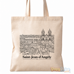 Tote-Bag en Coton 38/38cm - Commune de "Saint Jean d'Angély"