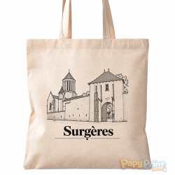 Tote-Bag en Coton 38/38cm - Commune de "Surgères"